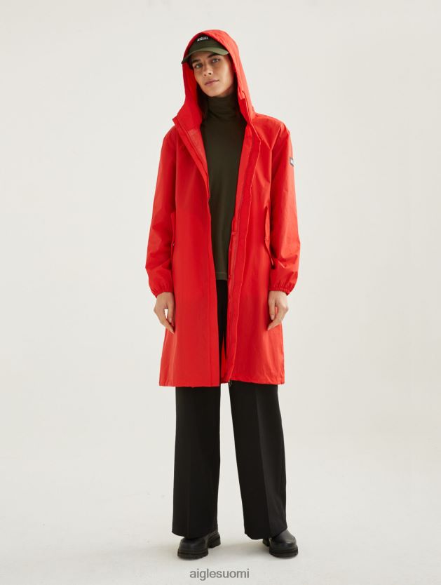 Aigle naiset pitkä huppu mtd parka unikko vaatteet 0H0BPX502