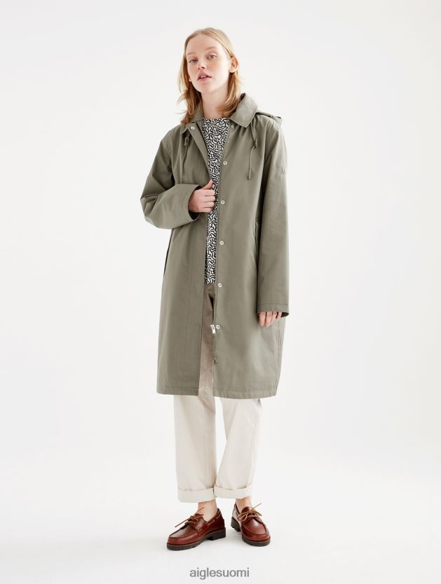 Aigle naiset pitkä mtd hupullinen parka taillis vaatteet 0H0BPX495