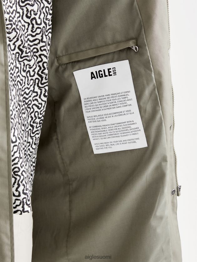 Aigle naiset pitkä mtd hupullinen parka taillis vaatteet 0H0BPX495