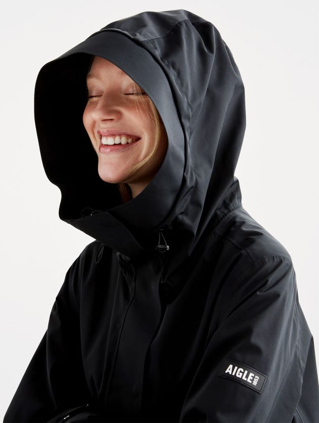 Aigle naiset pitkä mtd-parka noir vaatteet 0H0BPX440