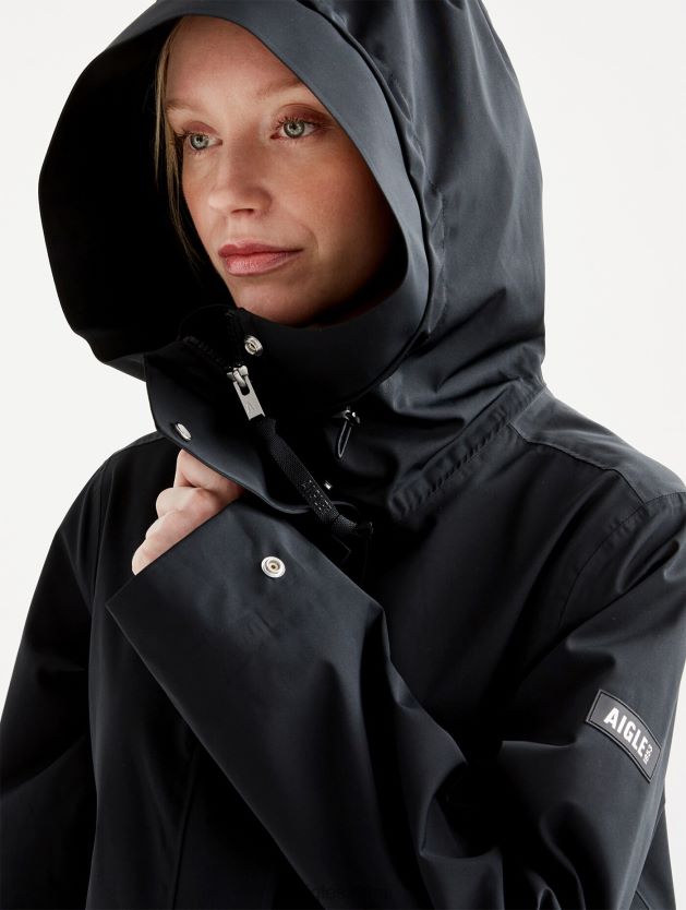 Aigle naiset pitkä mtd-parka noir vaatteet 0H0BPX440