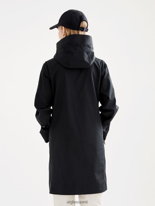 Aigle naiset pitkä mtd-parka noir vaatteet 0H0BPX440