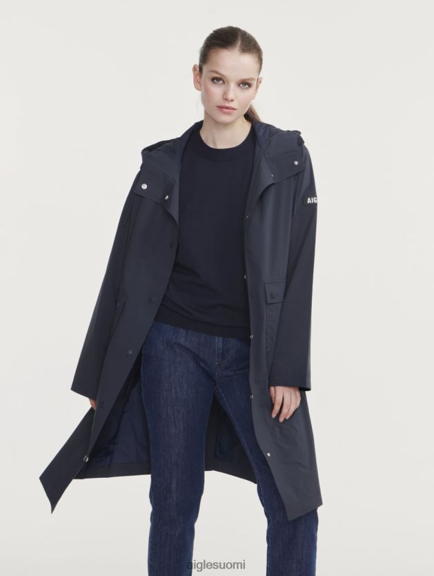 Aigle naiset hupullinen mtd pitkä sadetakki imperiumi vaatteet 0H0BPX438