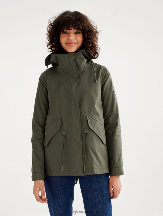 Aigle naiset ikoninen lyhyt hupullinen fishtail mtd avocat vaatteet 0H0BPX506