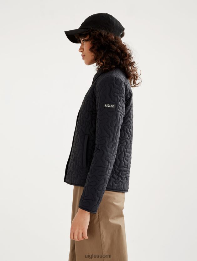 Aigle naiset kevyt tikattu takki noir vaatteet 0H0BPX482