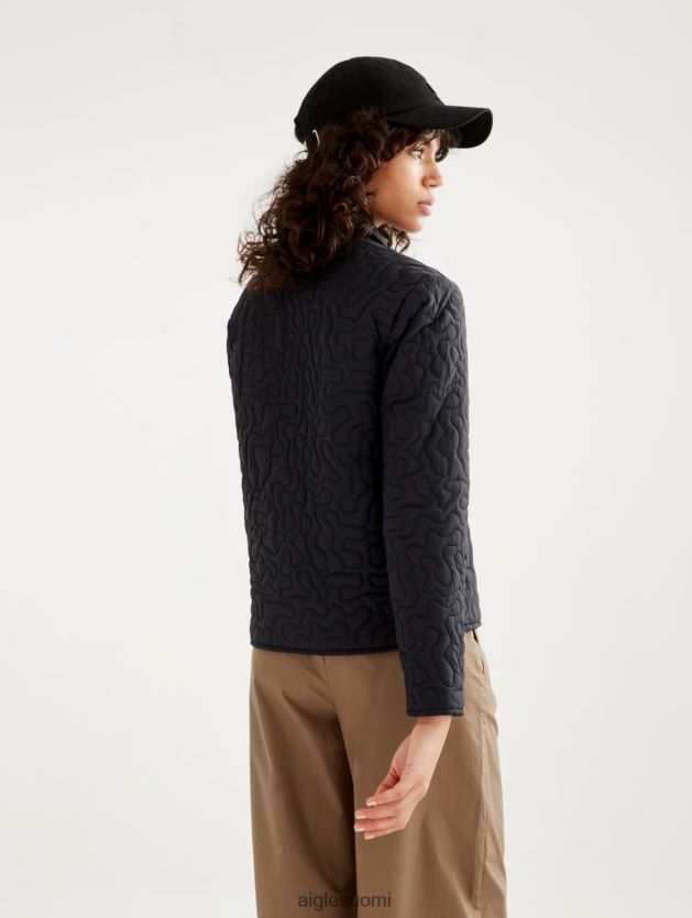 Aigle naiset kevyt tikattu takki noir vaatteet 0H0BPX482