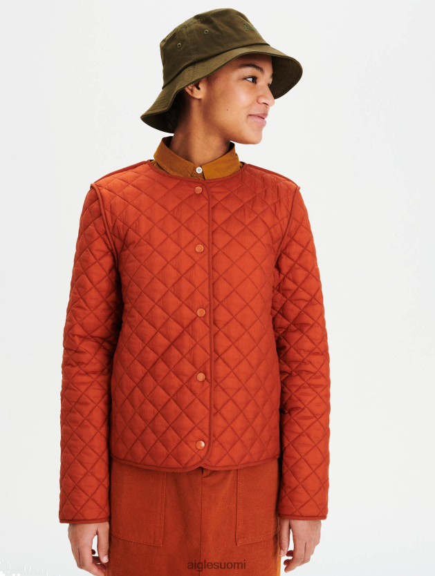 Aigle naiset lyhyt kevyt tikattu takki kultaisen ruskea vaatteet 0H0BPX680