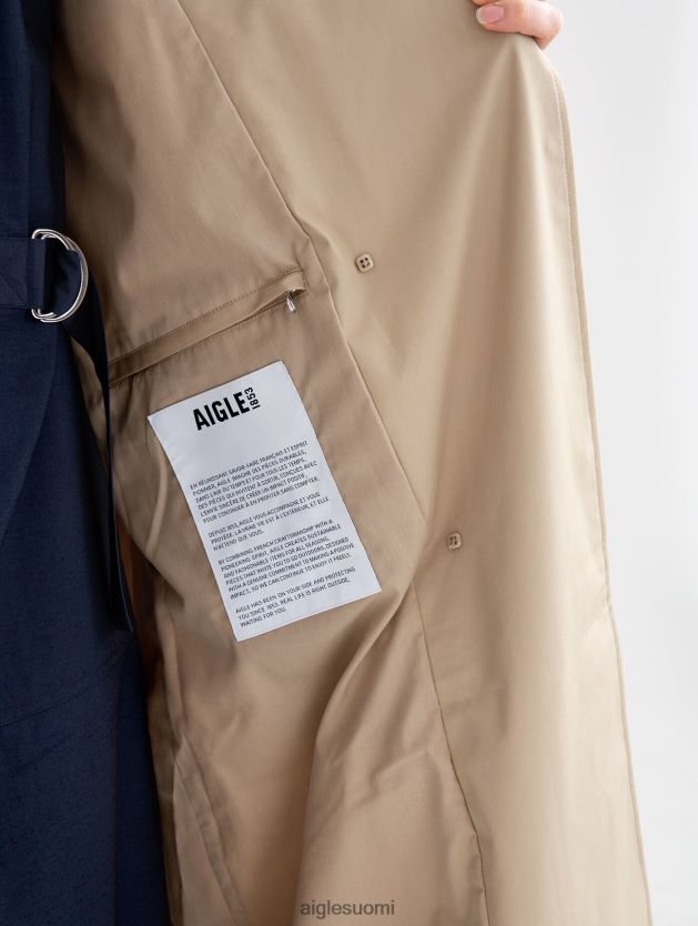 Aigle naiset pitkä mtd trenssitakki koripaju vaatteet 0H0BPX434